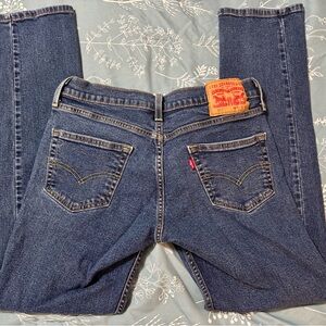 Levi's Men’s  Dark Blue Straight Leg Jeans